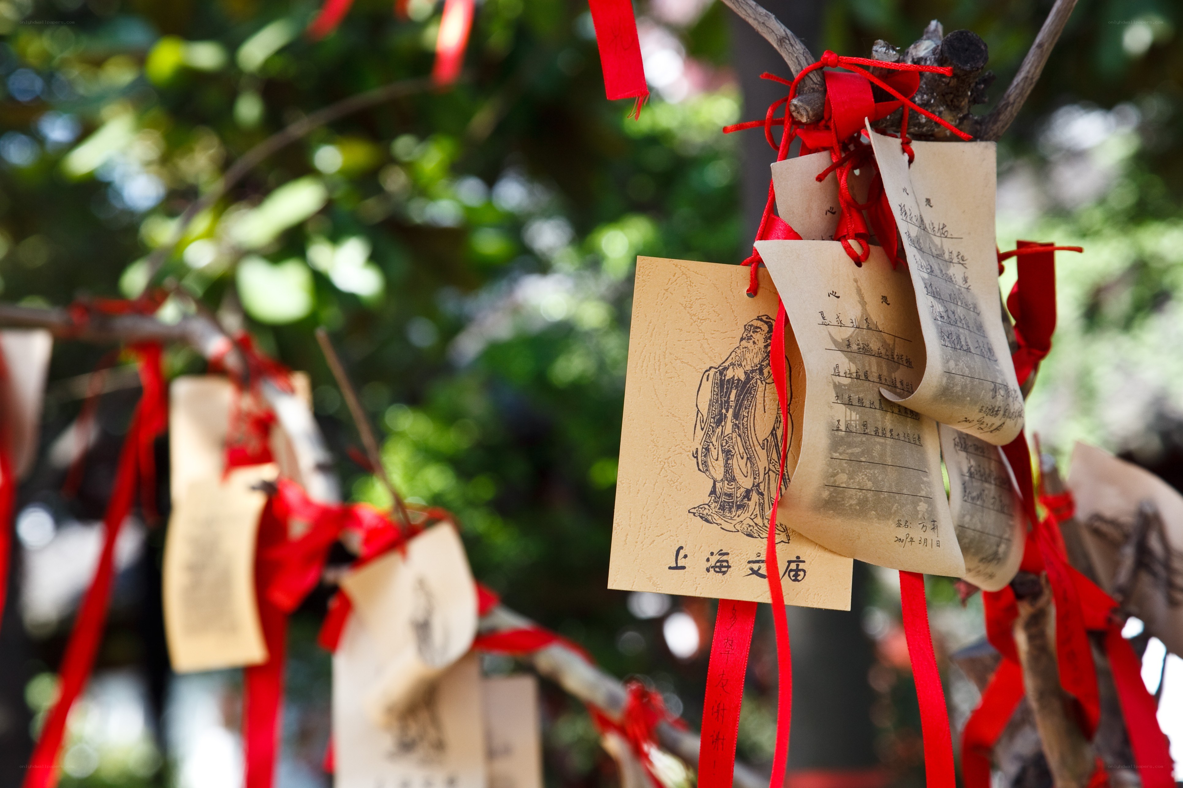 Wish tags at a temple