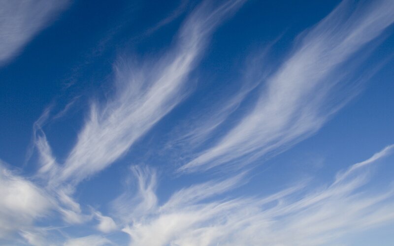 Wispy White Clouds — Photograph