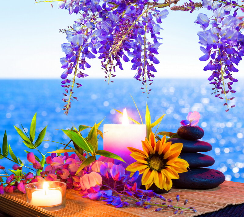 Wisteria and Candle