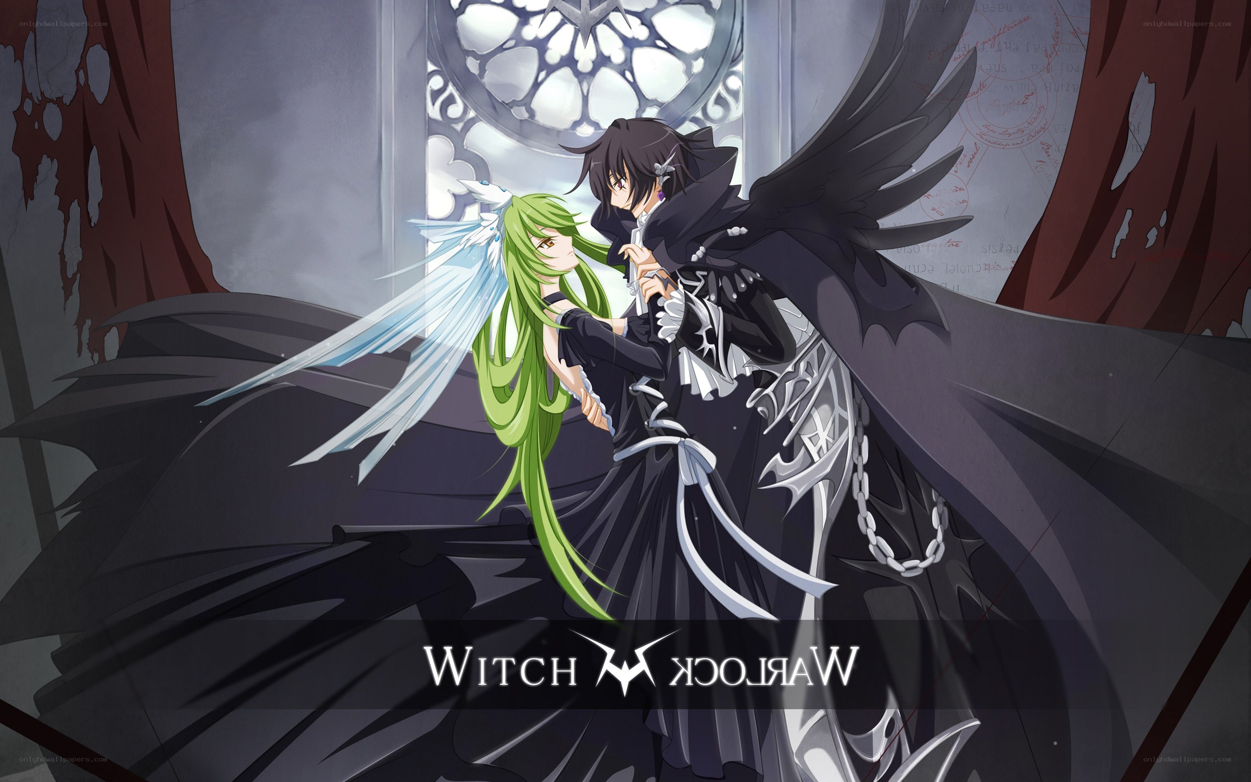 Witch and Warlock in a cathedral