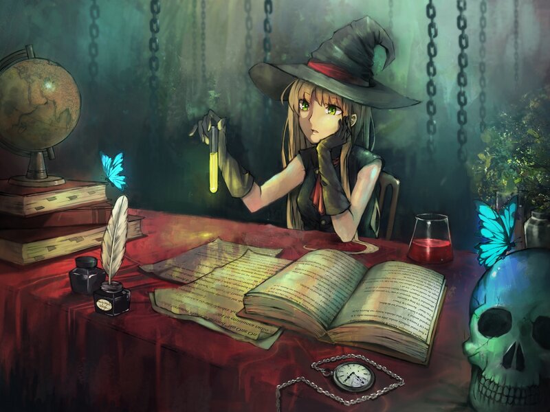 Witch at a Desk