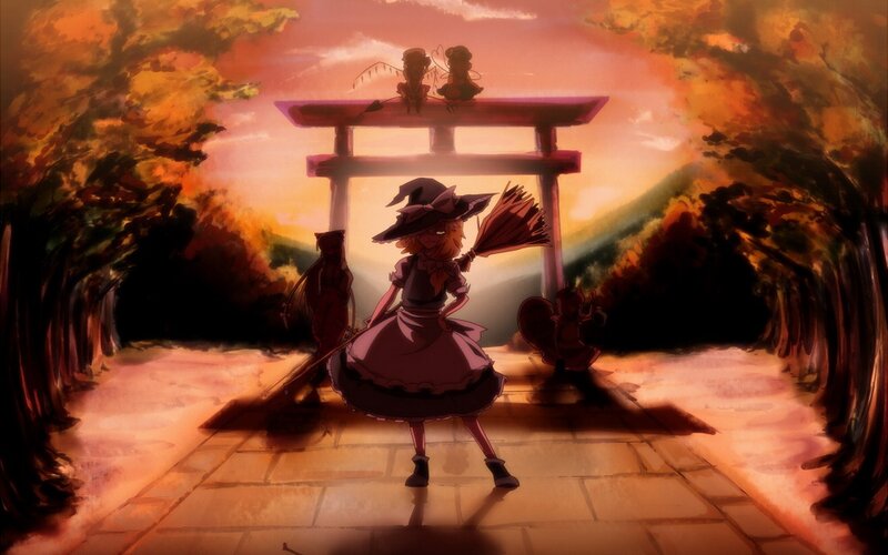 witch at a shrine