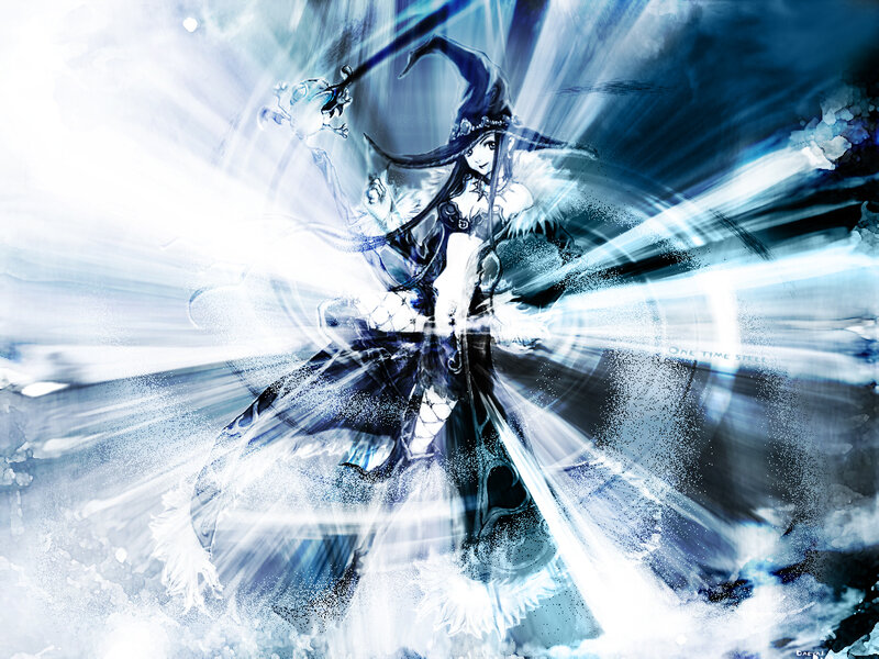 witch casting a spell