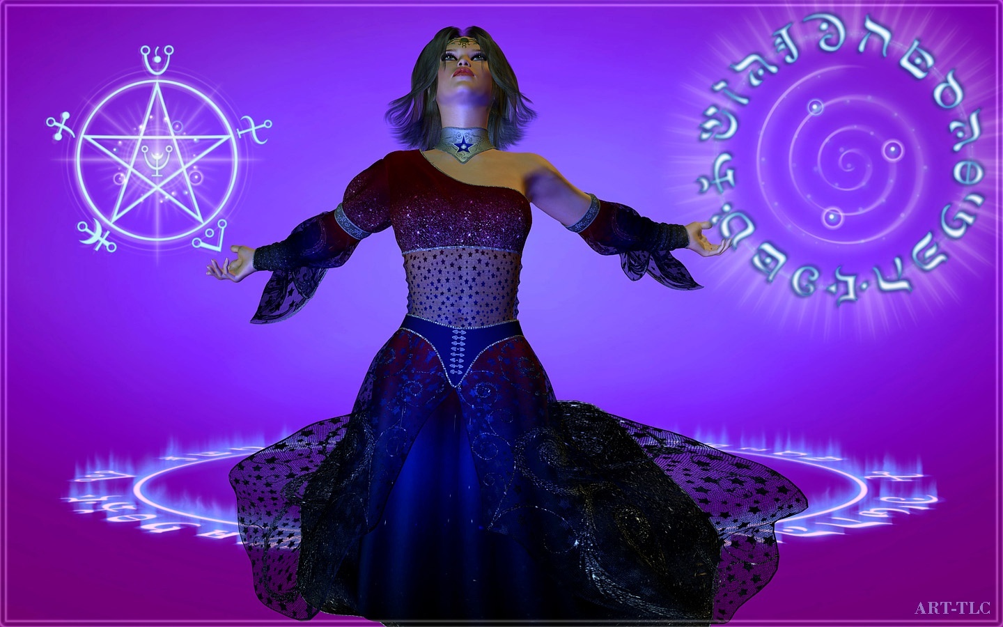 witch casting spell