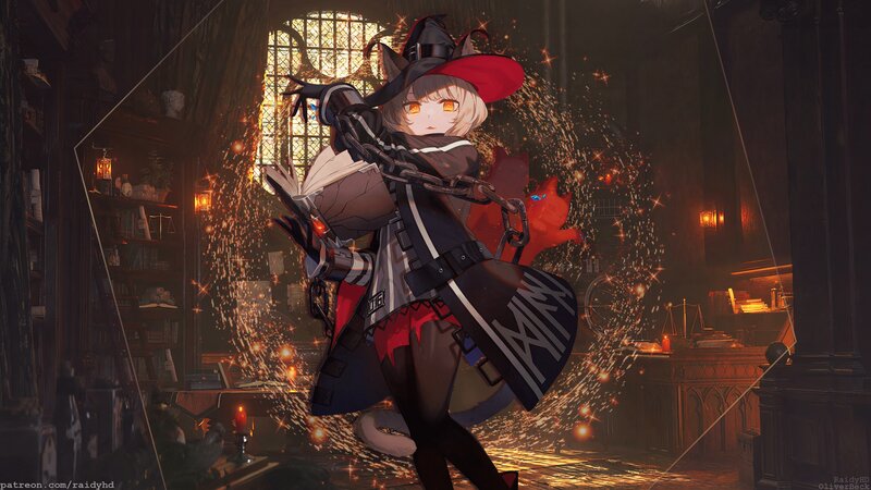 Witch Character Casting Spell