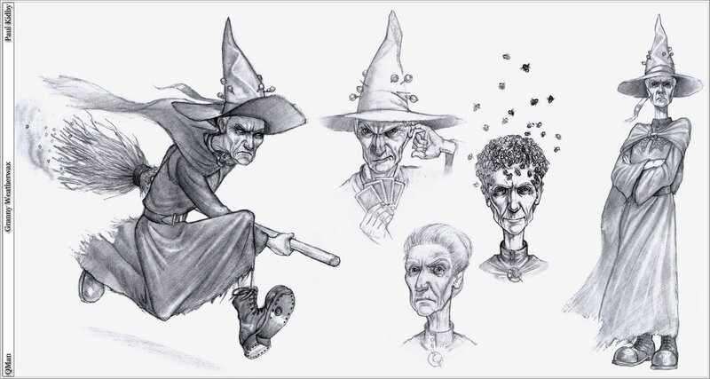 Witch character design sketches