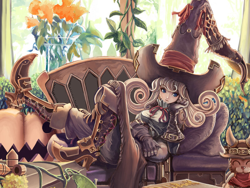 Witch Character in Chair