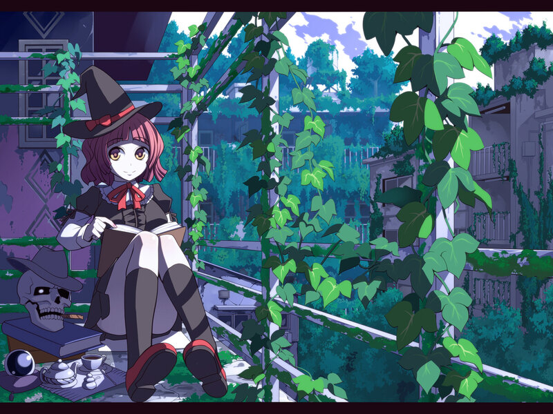 Witch Character Reading Book