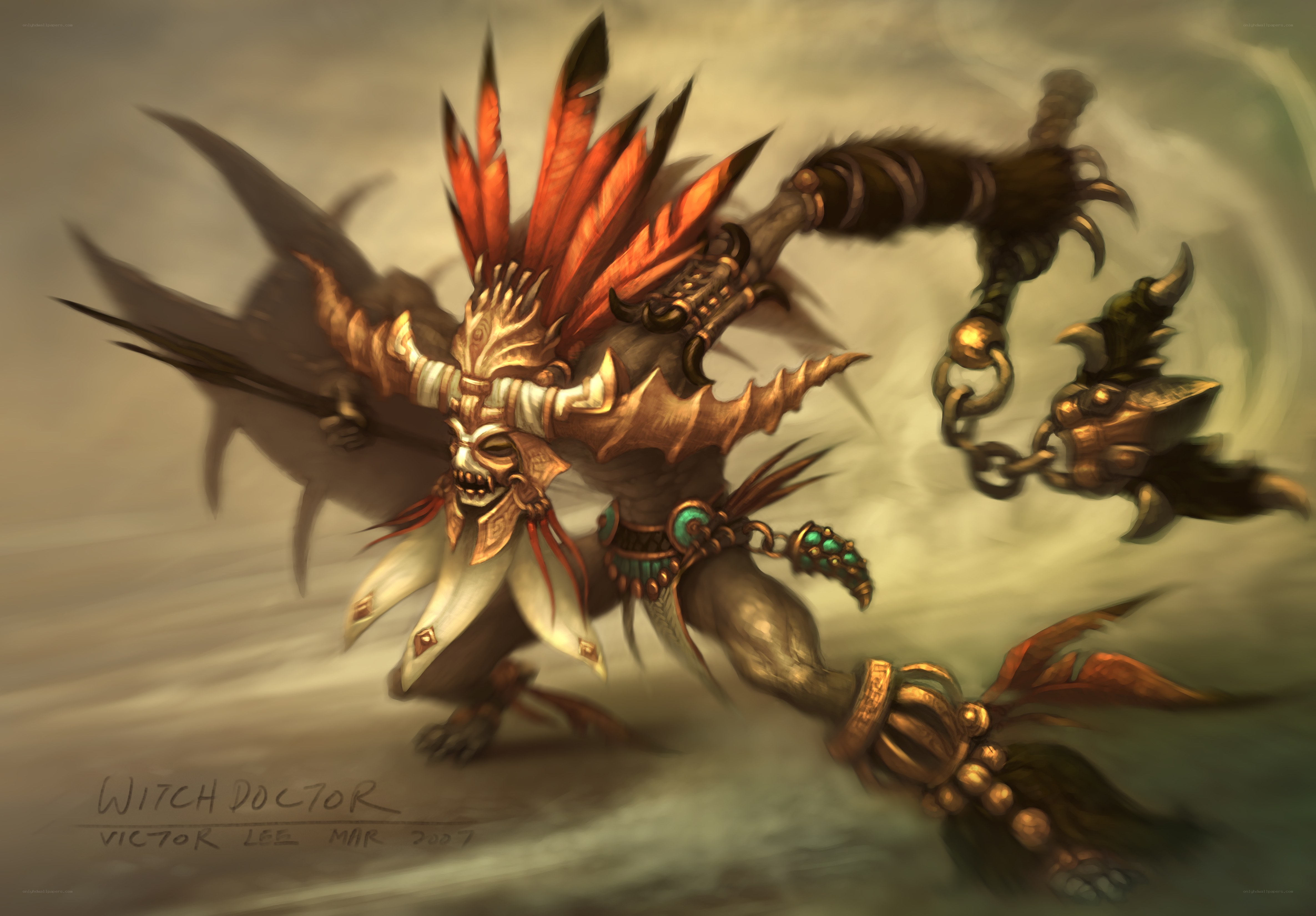 Witch Doctor character art