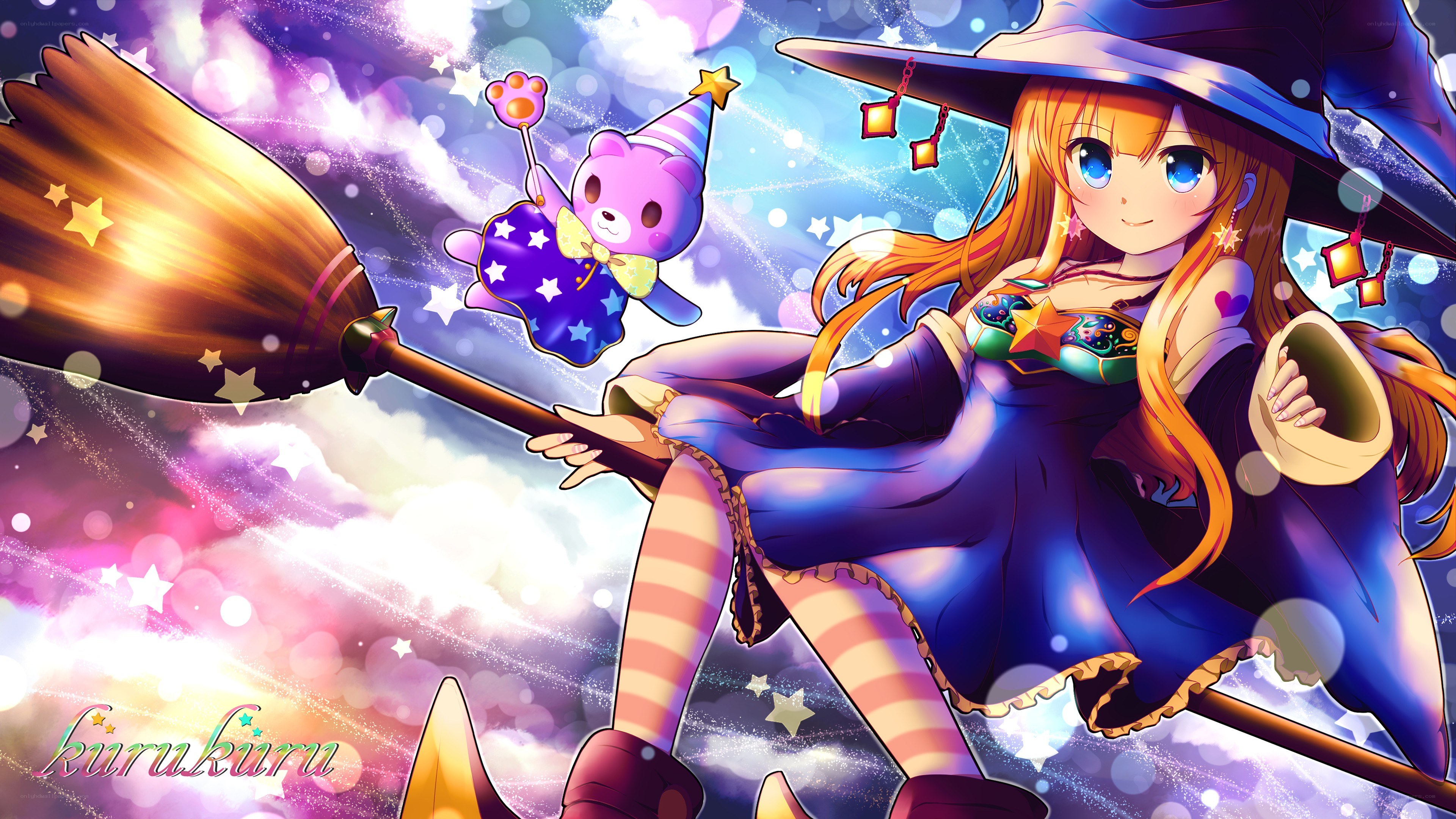witch flying on a broom