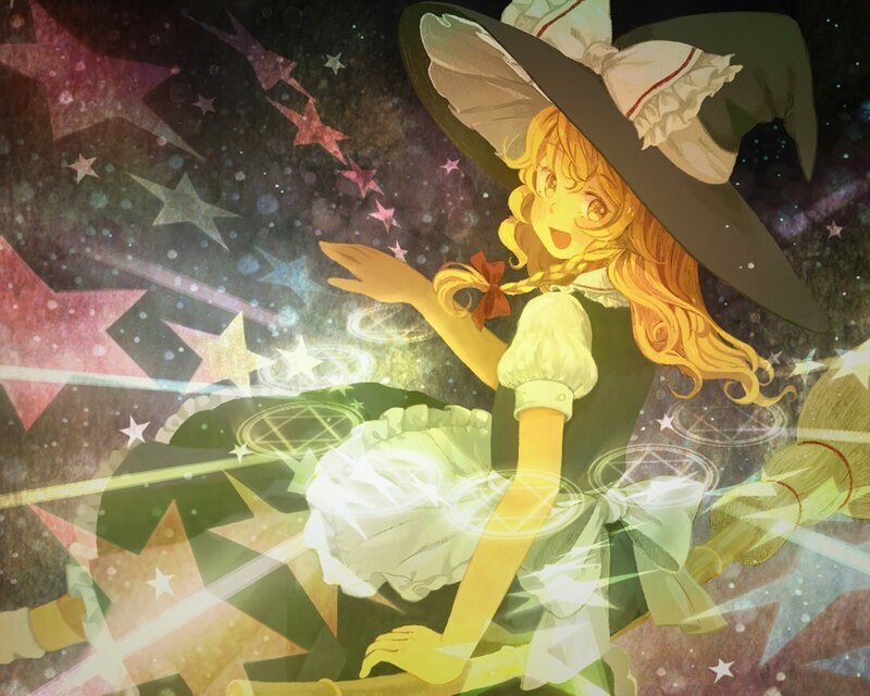 witch girl casting spell