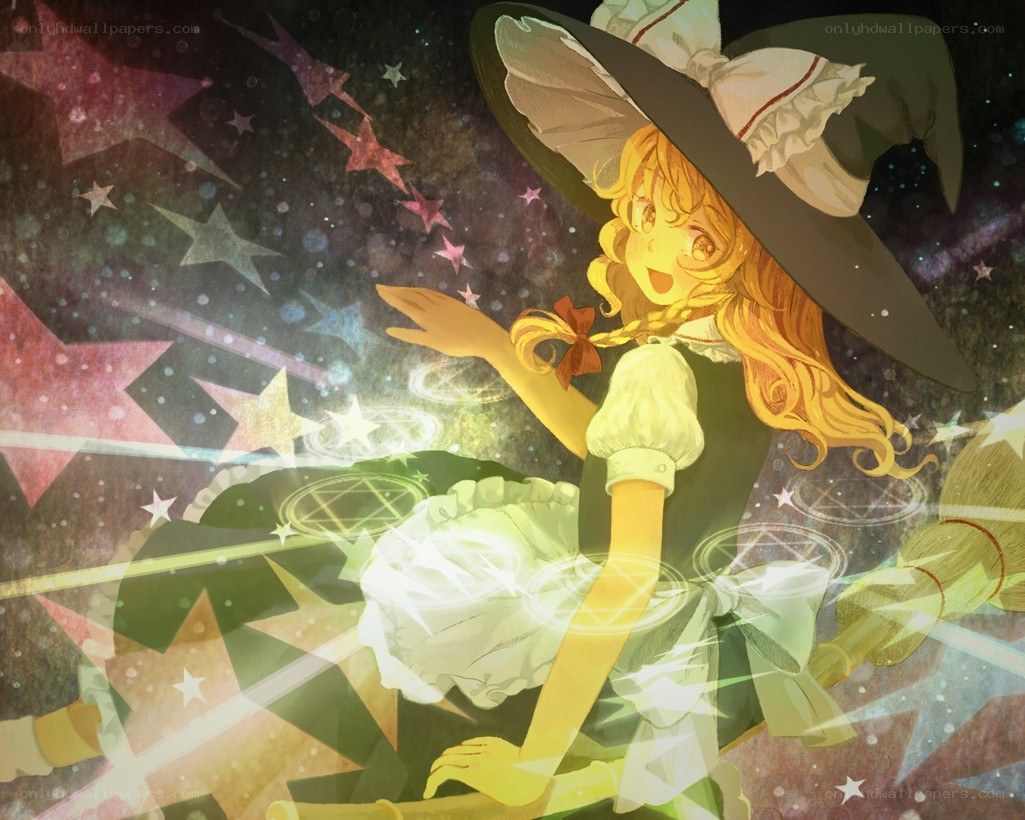 witch girl casting spell