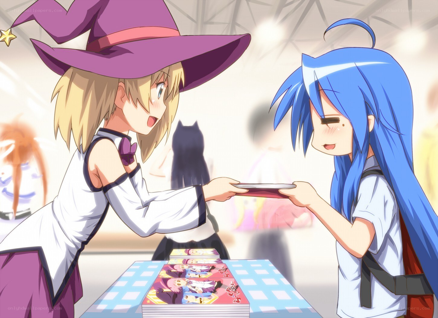 witch girl giving a gift