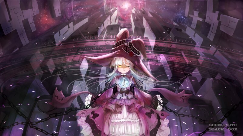 witch girl in a magical chamber