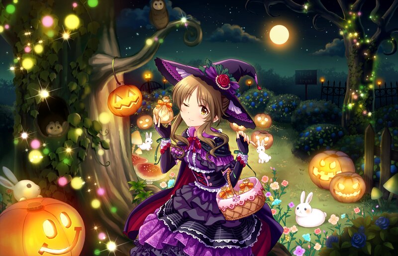 Witch Girl in Garden