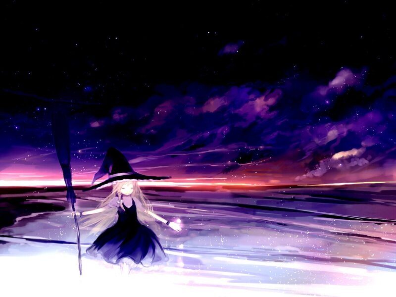 Witch Girl on Beach
