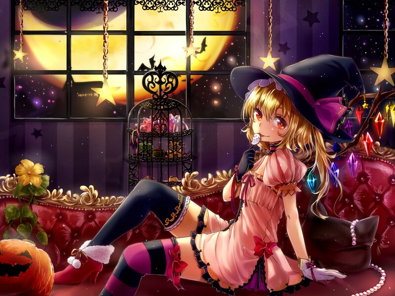 Witch Girl on Couch