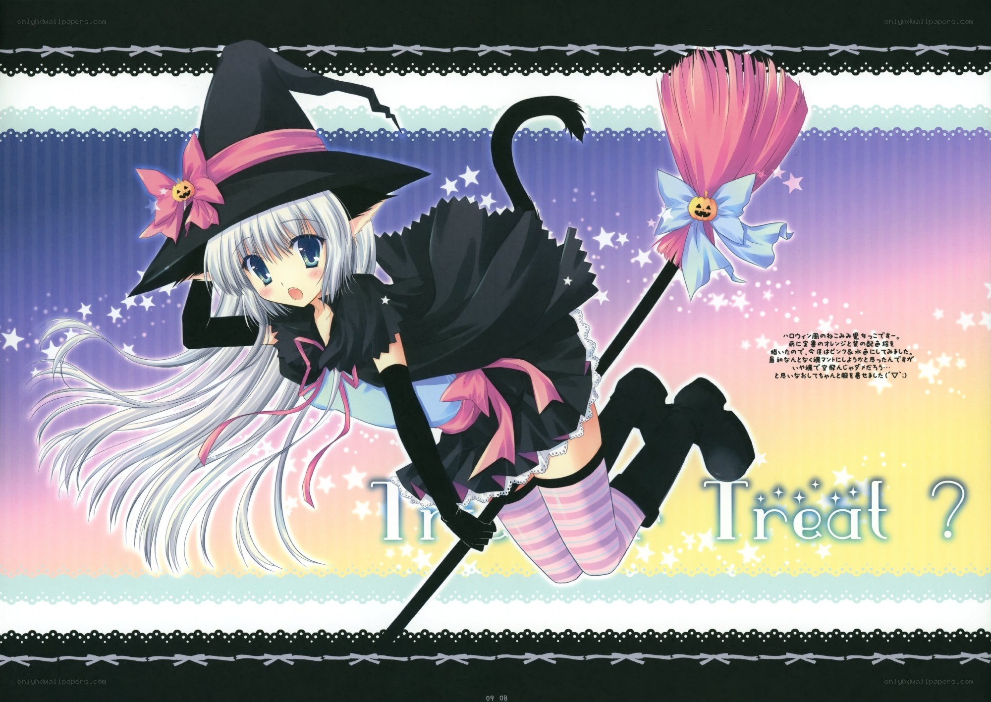 witch girl with broom