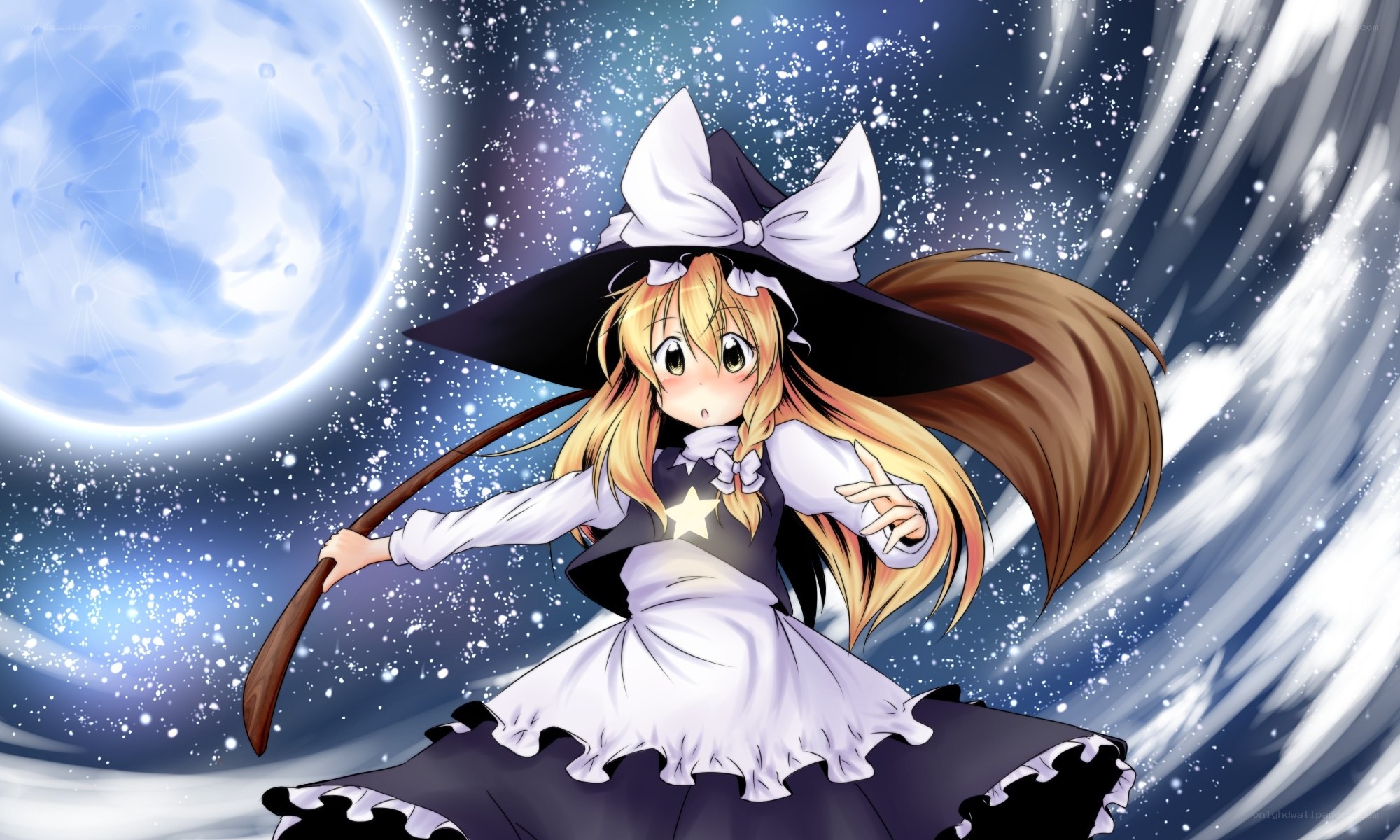 witch girl with broom