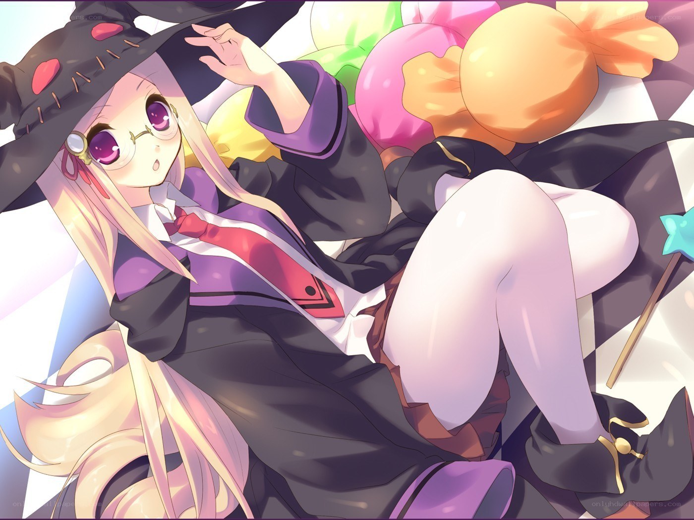 witch girl with candy