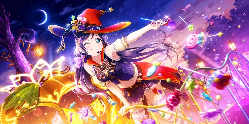 Witch Girl with Candy — Purple