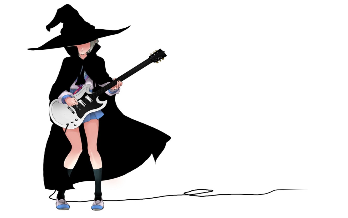 witch girl with guitar