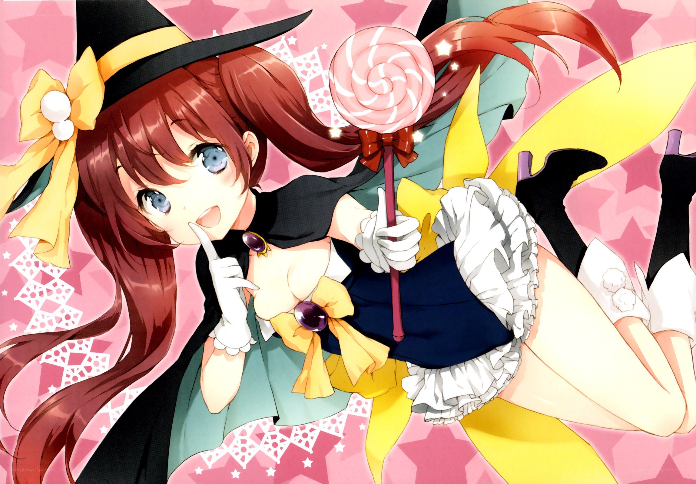 witch girl with lollipop