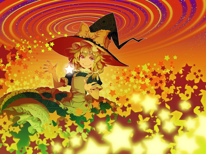 witch girl with stars
