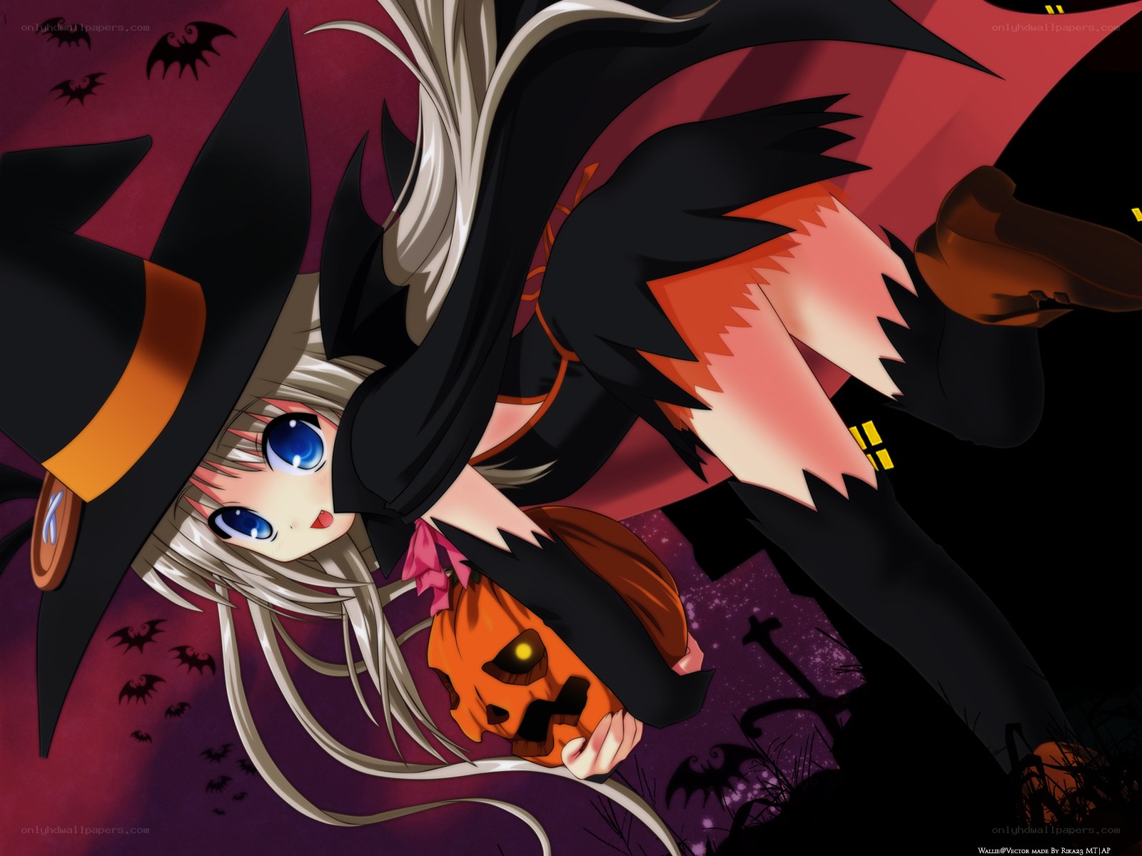 witch holding a pumpkin