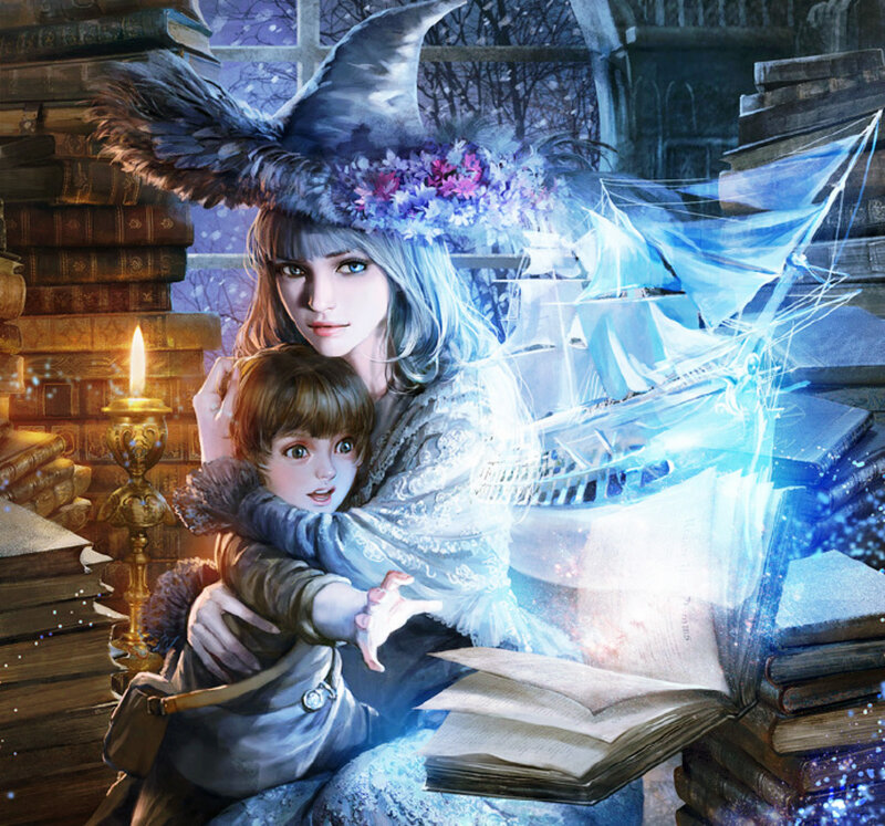 Witch Holding Child