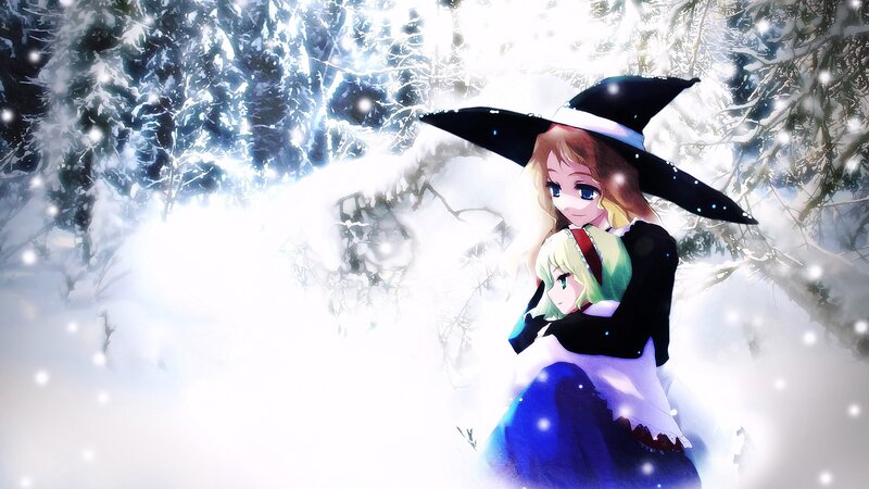 Witch Holding Child — White