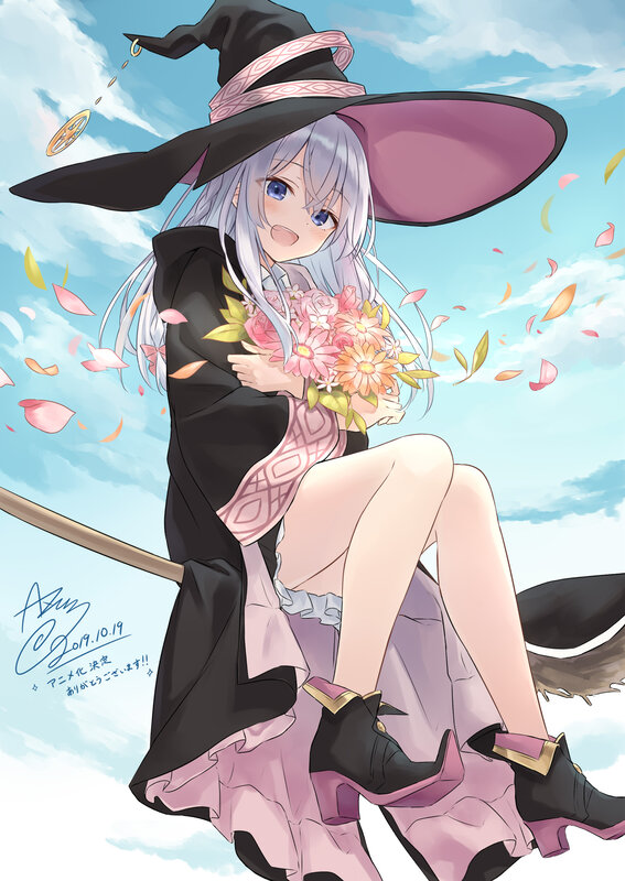 Witch Holding Flowers
