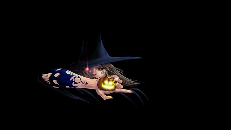 Witch Holding Glowing Apple