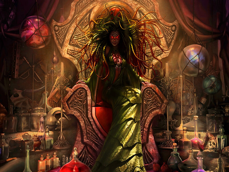 Witch in a Cauldron Room