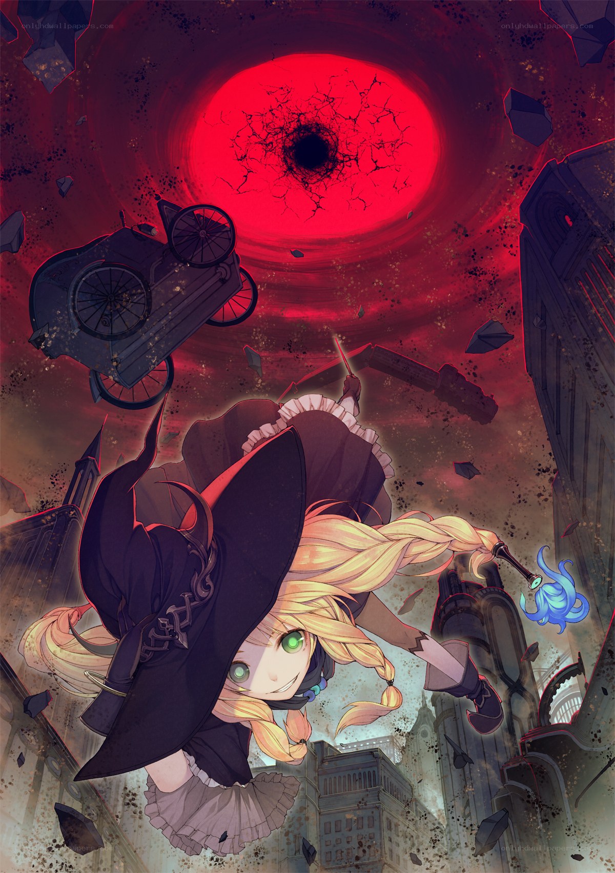 witch in a crumbling city