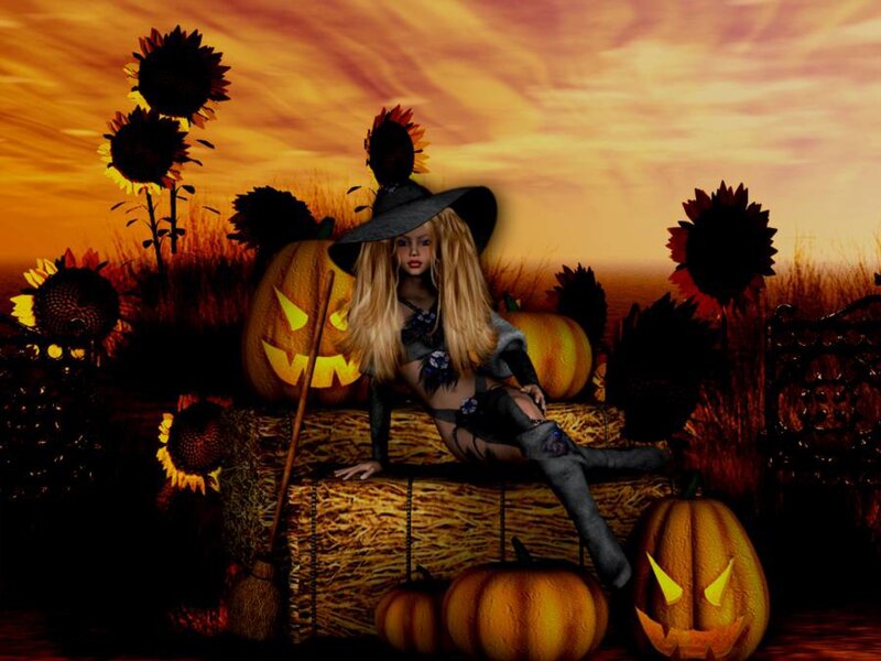 Witch in a Field