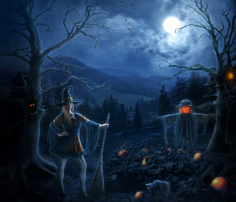 Witch in a Forest — Blue