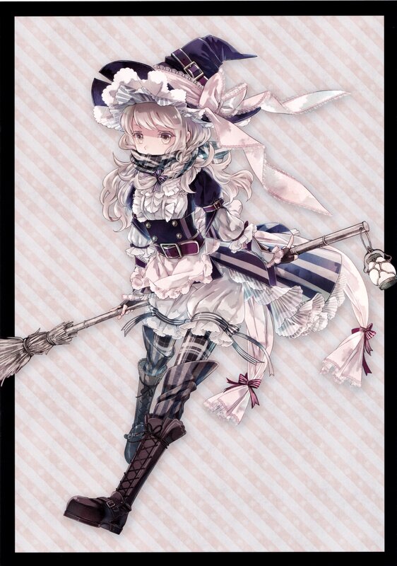 witch in a frilly dress