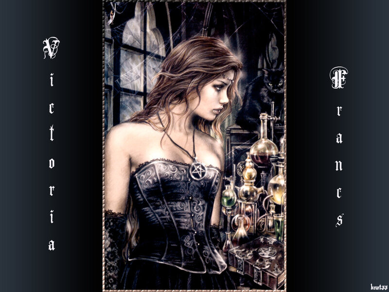 witch in a gothic lab