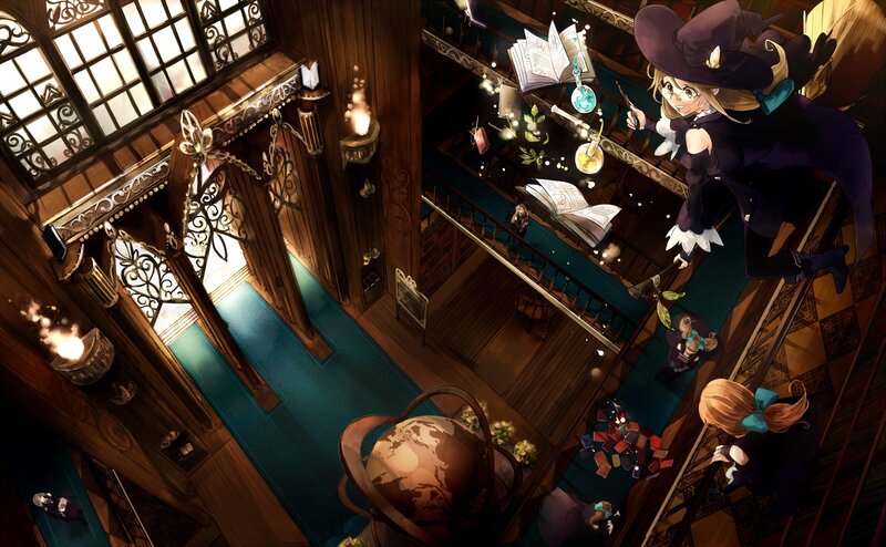Witch in a Library — Brown