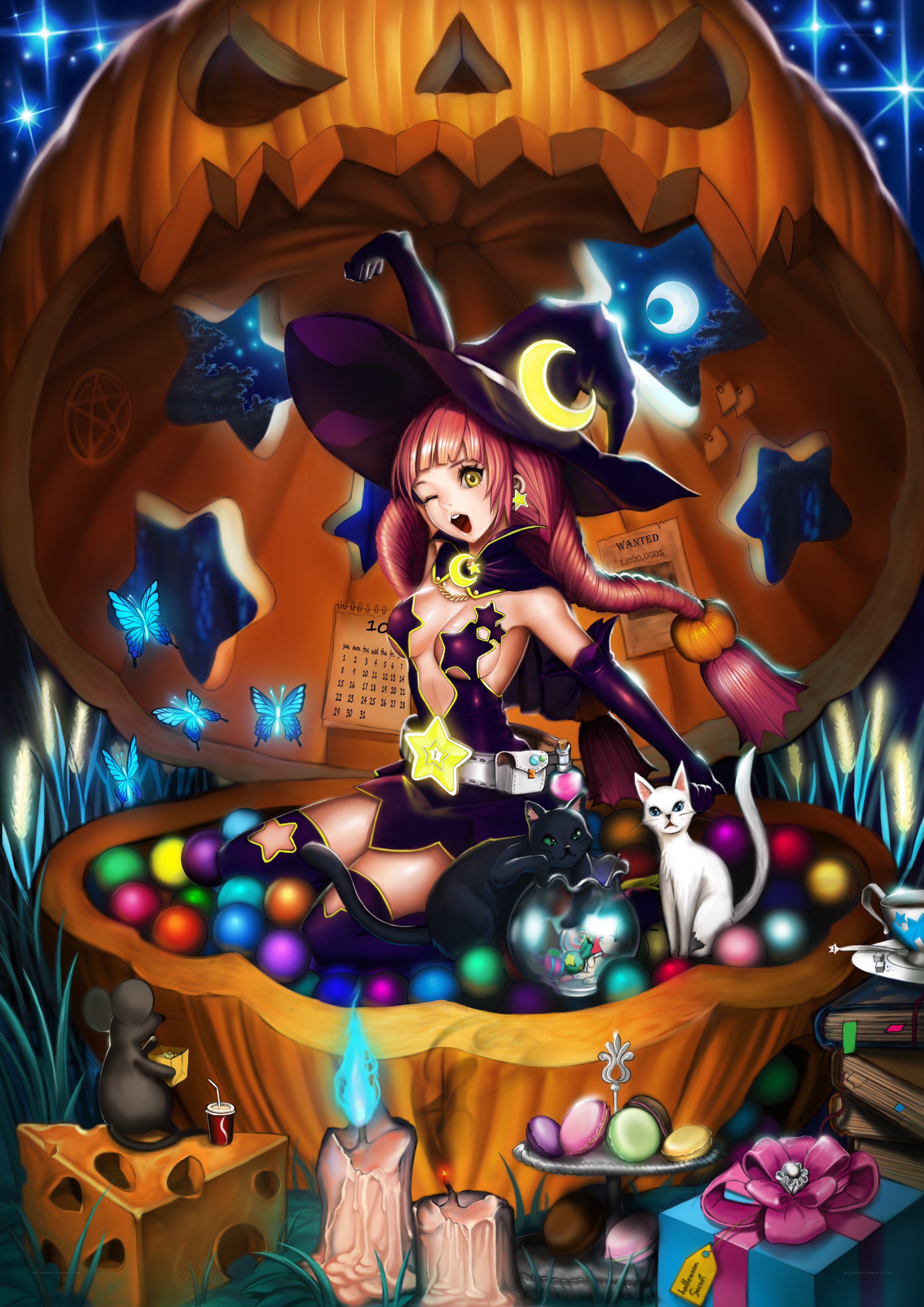 witch in a pumpkin