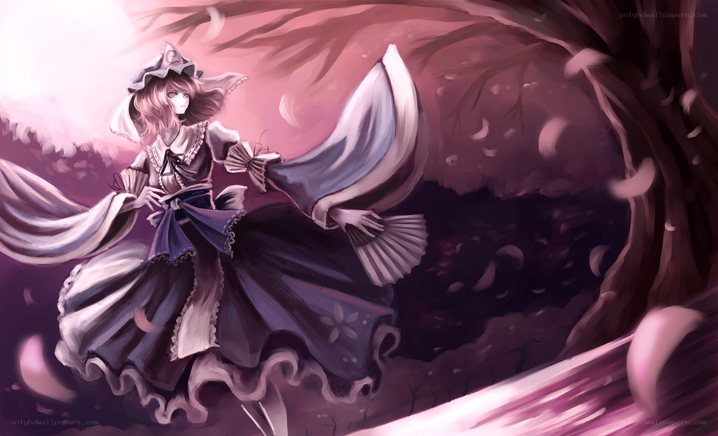 witch in a purple dress