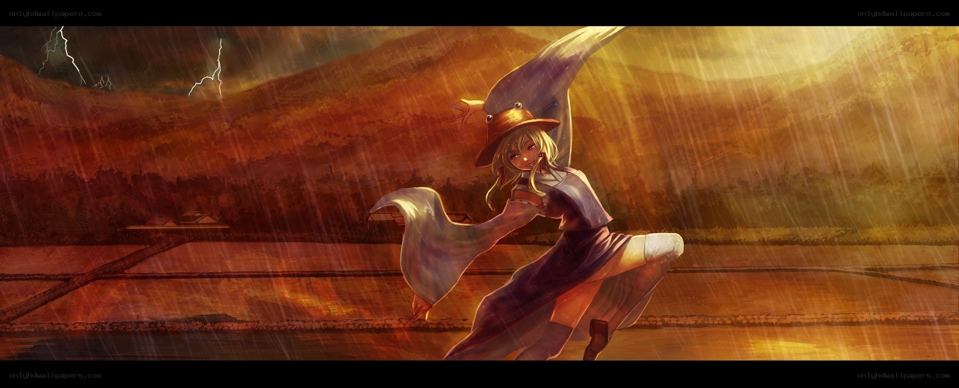 witch in a storm