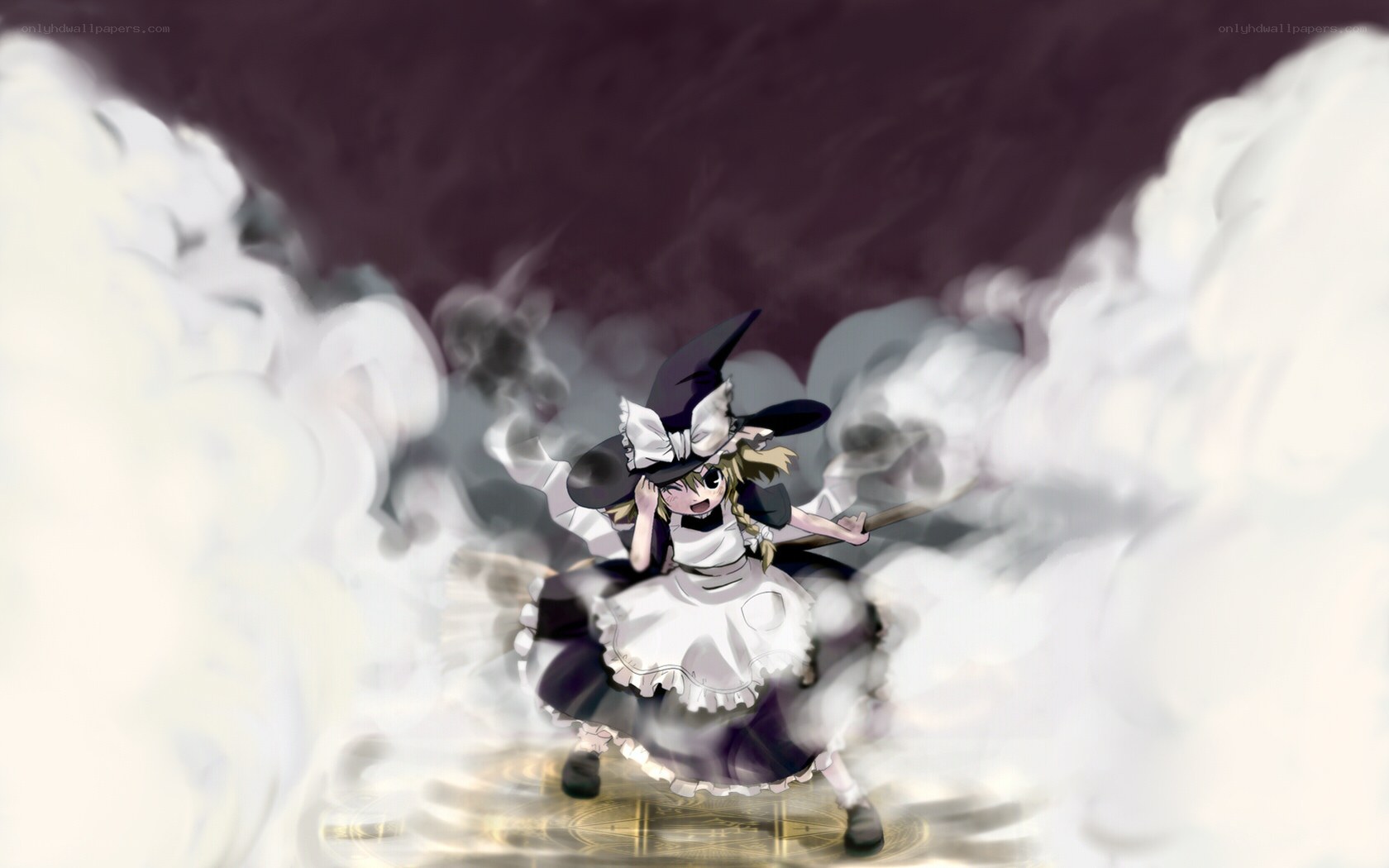 witch in a storm