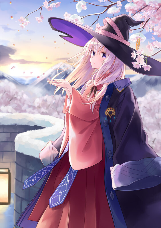 Witch in Cherry Blossoms