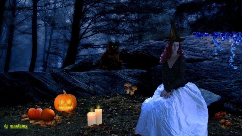 Witch in Forest — Blue