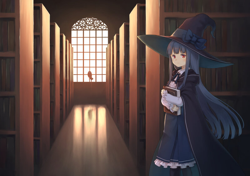 Witch in Library