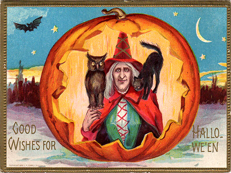 Witch in Pumpkin — Orange
