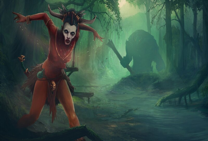 Witch in Swamp