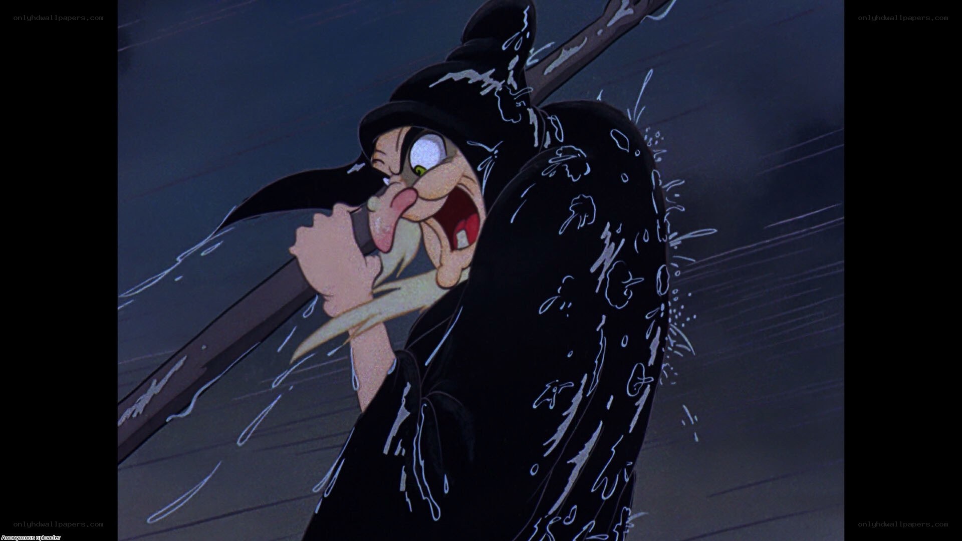 Witch in the rain